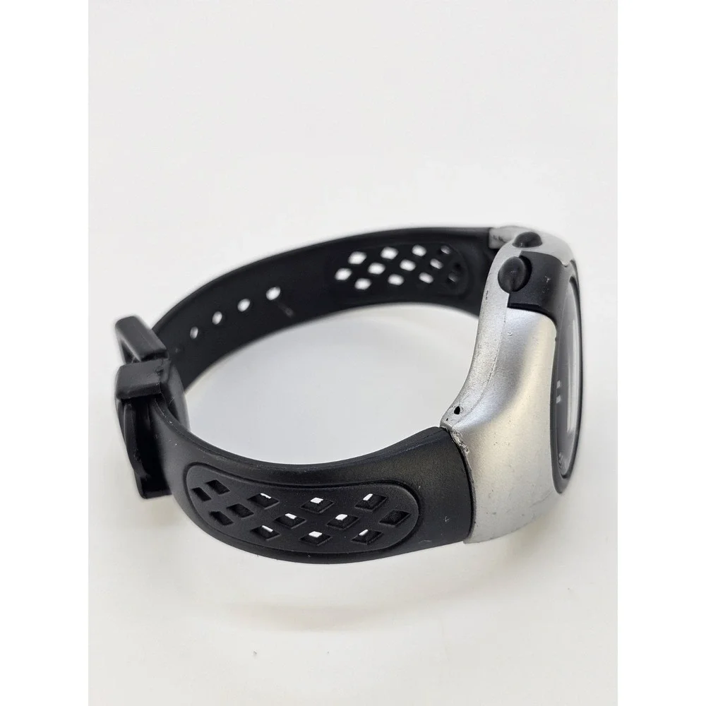 Men's Casual Watch 40MM Black Gray Case Black Plastic Bands New Battery